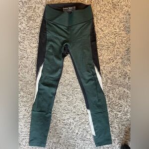 Outdoor Voices Green and Black Performance Leggings